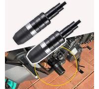 LJJWIW Motorrad Sturzpads für BMW GS R1200 R1250 2008-2025,Motorrad Anti Fallen Ball Motor Schutz Stick Protector Stange Crash Pads Motorgleiter Absturzschutz Zubehör,Silver