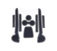LJWAN Gummimatten für VW Polo 6R 6C MK5 2010-2017, Autozubehör Gummimatten für Getränkehalter Türschlitze Mittelkonsole Becherhalter Gummi Matte,C