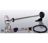 Lkw Drucklufthorn 68cm Horn Hupe anschlusfertig + Magnetventil 12V Druckschlauch