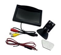 LKW-Fahrer-Monitor, 12,7 cm (5 Zoll) Fahrzeug-Bildschirm, Desktop-Ständer | Zwei Video-Eingänge, NTSC-Format, 12 bis 24 Ansicht für Rückwärtsfahrt
