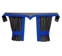 LKW Gardinen für DAF XF 106 grau - blau