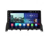 LKW Navi für Mercedes Benz Clase C W204 S204 2007-2010 mit Carplay Android Auto Wireless WiFi GPS RDS Mic Rückfahrkamera Camper Navigationssystem, 4 Kern 2G＋32G