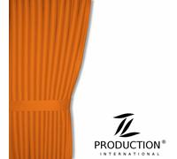 LKW Scheibengardinen MAN TGS LX mit Gardinenhaken 2er-Set Vorhänge in Orange O09