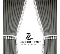 LKW Scheibengardinen passend für MAN TGS LX in Grau-Weiß inkl. Gardinenhaken G07