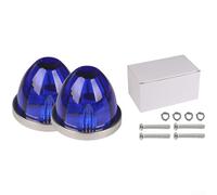 LKW-Seitenmarkierungsleuchten, LED-Abstandsleuchten, Rot, Gelb, Grün, Weiß, Blau, 12-30 V DC, ABS-Gehäuse, wetterfestes Design für LKW-Anhänger (blau zwei)