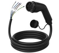 Loady Ladekabel Typ 2 offenes Ende - 11 kW - 3-Phasen 16A-CX-CC-T2-0-11-15M Schwarz