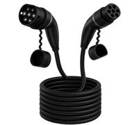Loady Mode 3 Ladekabel Typ 2 bis Typ 2 - 22 kW - 3 Phasen 32A-CX-CC-T2-22-12M Schwarz