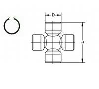 SPIDAN Gelenk, Längswelle 27mm für MITSUBISHI HYUNDAI VW U 528