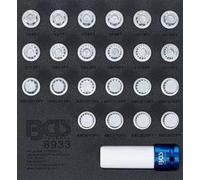 BGS Felgenschloss Werkzeug Satz VAG Radbolzen Adapter Radsicherung öffnen 23 tlg