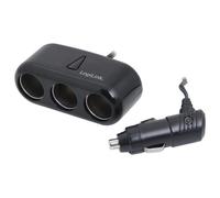 LogiLink 3fach Zigarettenanzünder Verteiler 12/24V KFZ Auto Adapter Steckdose 3-fach