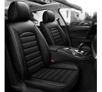 LOKORI Auto Sitzbezüge Sets,Für VW T-Cross T-ROC Leder Schonbezüge sitzschoner vorne und hinten Wasserdicht Verschleißfest Innenraum Accessories,A-Black Style