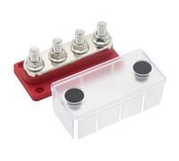 LOLIPPYY Stromverteilerblock 300a Batterieanschlussverteilerblock aus Kupfer Sammelschiene Kfz Verteilerklemmenblock für Auto LKW Boot Wohnmobil