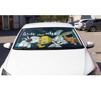 TataWay Auto-Sonnenschutz Looney Tunes 130x70 cm – Bugs Bunny, Daffy Duck, Titti, Silvestro