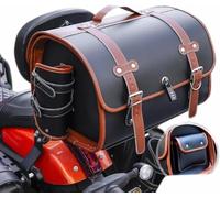 LOPAMCGH Motorrad Hecktasche für BMW R1200RT R1200 1200 RT R 1200RT, Motorrad Topcase 33L Wasserdicht, Leder Retro Motorrad Tasche Abschließbar, Motorrad Topcase Große Kapazität Topcase