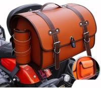 LOPAMCGH Motorrad Hecktasche für BWM R1200RT R1200 1200 RT R 1200RT, Motorrad Topcase 33L Wasserdicht, Leder Retro Motorrad Tasche Abschließbar, Motorrad Topcase Große Kapazität Topcase