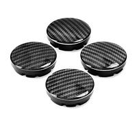 LORGL 4 Stück 56 mm glänzendes 3D-Kohlefasermuster Radmittenkappe Nabenabdeckung für Golf Skoda Yeti Rapid Octavia Fabia Citigo 5JA601 151A