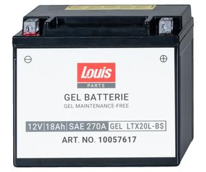 Louis Parts Gel-Batterie LTX20L-BS 12V/18AH 270A