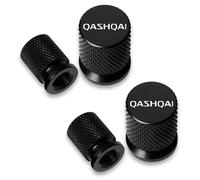 Loujyou 4 Stück Auto Ventilkappen Aluminiumlegierung Wasserdicht Staubdicht für Nissan Qashqai J10 J11 J12 2013-2024,E