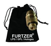 LPG GPL Autogas Tankadapter M22 EURONOZZLE Adapter mit Stoffbeutel by Furtzer®