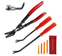 LPZMPZ Hebelwerkzeug Auto Demontage Türverkleidung Werkzeug Auto Zierleistenkeile Loesezange Pry Tool mit Stemmhebel Lösehebel Kunststoffkeile Lösewerkzeug Set für KFZ Türverkleidung Clips Satz