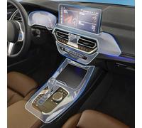 LQUNGE Anti-Kratzer Mittelkonsole Medien Armaturenbrett Navigation TPU Schutzfolie Folie für BMW X3 X4 2022-2024