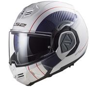 LS2 Advant FF906 Cooper Klapphelm weiß-blau, Größe S (55/56)