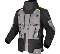 LS2 APOLLO MAN Motorradjacke schwarz grau gelb Gr. XXL