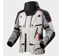 LS2 Apollo Textiljacke Grau / Schwarz / Rot L
