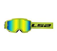 LS2 Charger Iridium Lens Goggles, MX/Motocross/Ski/Snow, H-V Yellow