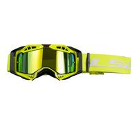 MotoCrossbrille LS2 Aura Pro Iridium MX Brille neongelb mit verspiegeltem Glas