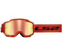 LS2 Charger Iridium Lens Goggles, MX/Motocross/Ski/Snow, Orange