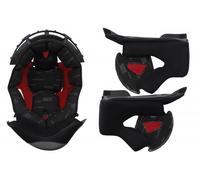 LS2 FF327 Challenger HPFC Innenfutter & Wangenpolster, schwarz-rot, Größe 3XL