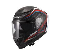 LS2, Integraler Motorradhelm DRAGON SUBIC White Blue Red, M
