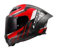 LS2 FF807 Dragon Trax Motorradhelm (Rot/Schwarz/Carbon)
