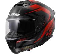 LS2, Integraler Motorradhelm Stream II Fury Gloss Black Red, S