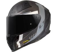 LS2, Integraler Motorradhelm VECTOR II CARBON GRID Matt Black Grey, 4XL