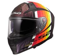 LS2 FF811 Vector II Freedom Helm, grün-lila, Größe 4XL 67 68 für Männer