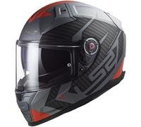 LS2, Integralhelme motorrad VECTOR II Splitter mat titanium red, 4XL