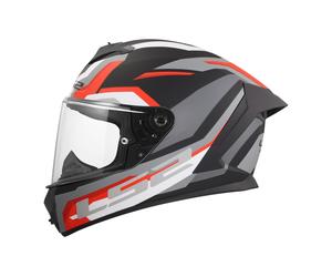 LS2 FF820 Rapid 3 Hyper matt-schwarz/rot Integral Helm Motorrad, S