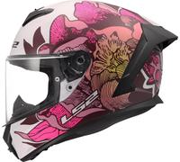 LS2 FF820 RAPID III POPPIES II Integralhelm weiss-pink M