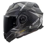 LS2 FF901 Advant X Carbon Horizon Klapphelm, grau-silber, Größe L für Männer