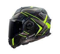 LS2, Modularer Motorradhelm ADVANT X CARBON FUTURE II Gloss H-V Yellow, XL