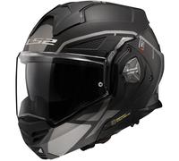 LS2 FF901 Advant X Metryk Klapphelm, schwarz-grau-silber, Größe M für Männer