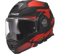 LS2 FF901 Advant X Nova Klapphelm, schwarz-rot, Größe 3XL für Männer