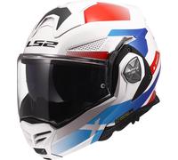 LS2 FF901 Advant X Nova Klapphelm, weiss-rot-blau, Größe 3XL für Männer