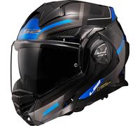 LS2 Helmets Advant X Spectrum Klapphelm, schwarz-titan-blau Größe: XS