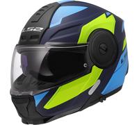 LS2 FF902 Scope II Duria Klapphelm, blau-gelb, Größe 3XL für Männer