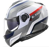LS2 Helm Strobe Ii Ff908 Monza Weiss/blau/rot L