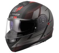 LS2 FF908 Strobe II Code Klapphelm matt-schwarz-grau