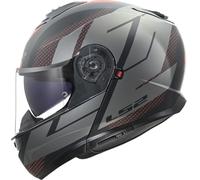 LS2, Modularer Motorradhelm STROBE II CODE Matt Black Grey, L